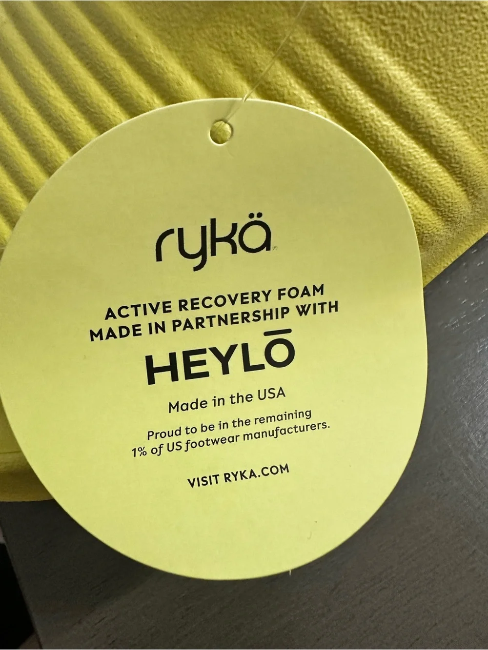 Ryka Women’s Bright Yellow Slide Sandals